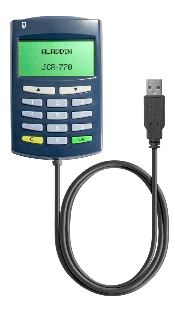 Антифрод-терминал с экраном, клавиатурой и USB-кабелем