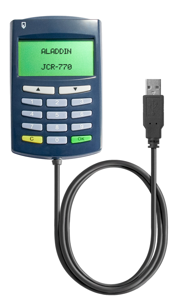Антифрод-терминал с экраном, клавиатурой и USB-кабелем